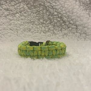 Homemade Lime Green Paracord Bracelet